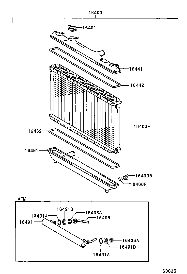 16261-0A010 HOSE, WATER BY-PASS, NO.1 product image