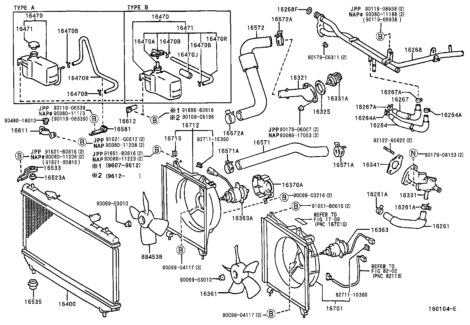 16363-0A060 MOTOR, COOLING FAN, NO.2 product image