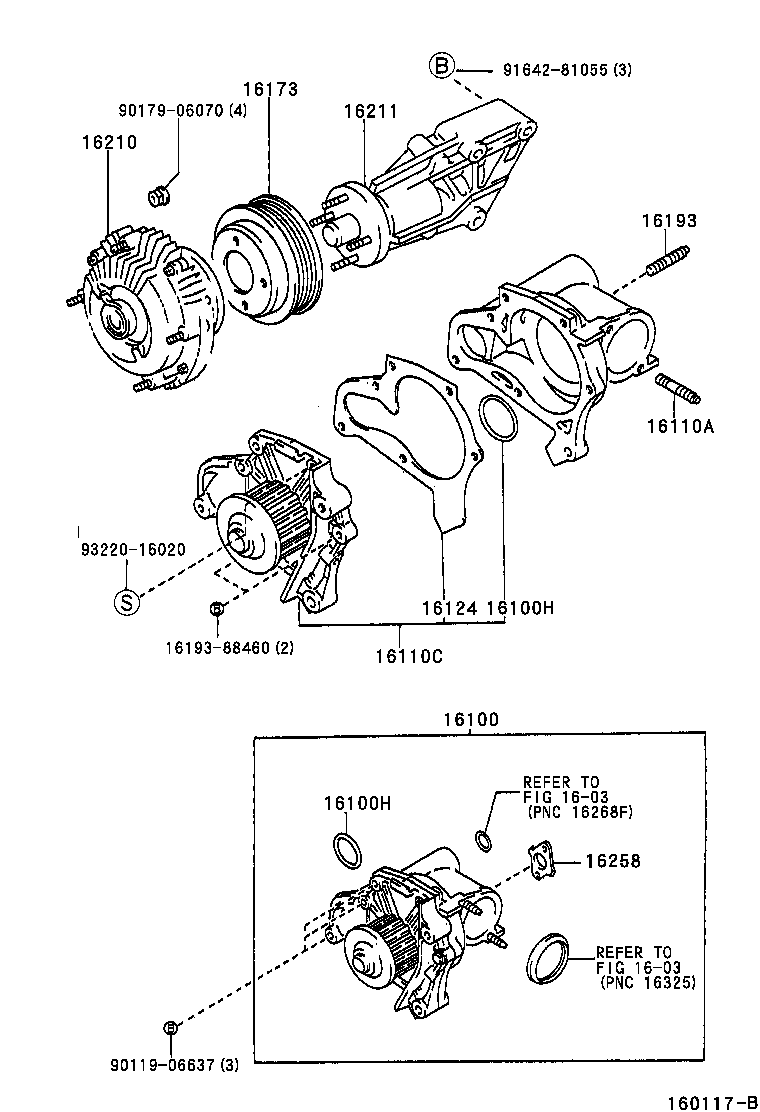 16173-74030 PULLEY, WATER PUMP product image