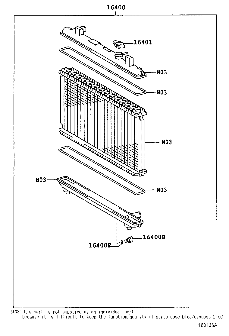 16261-13100 HOSE, WATER BY-PASS, NO.1 product image