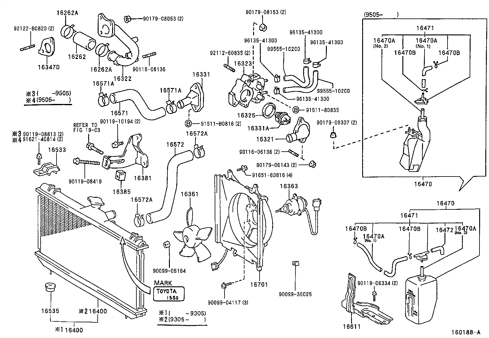 16268-64061 PIPE, WATER BY-PASS, NO.1 product image