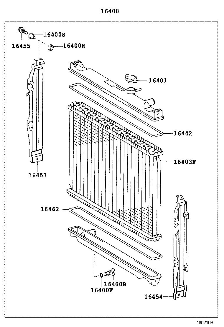 16400-67121 RADIATOR ASSY product image