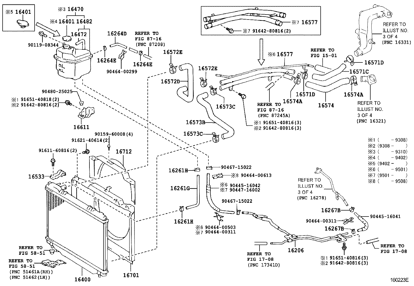 16028-64021 PIPE SUB-ASSY, TURBO WATER, NO.2 product image