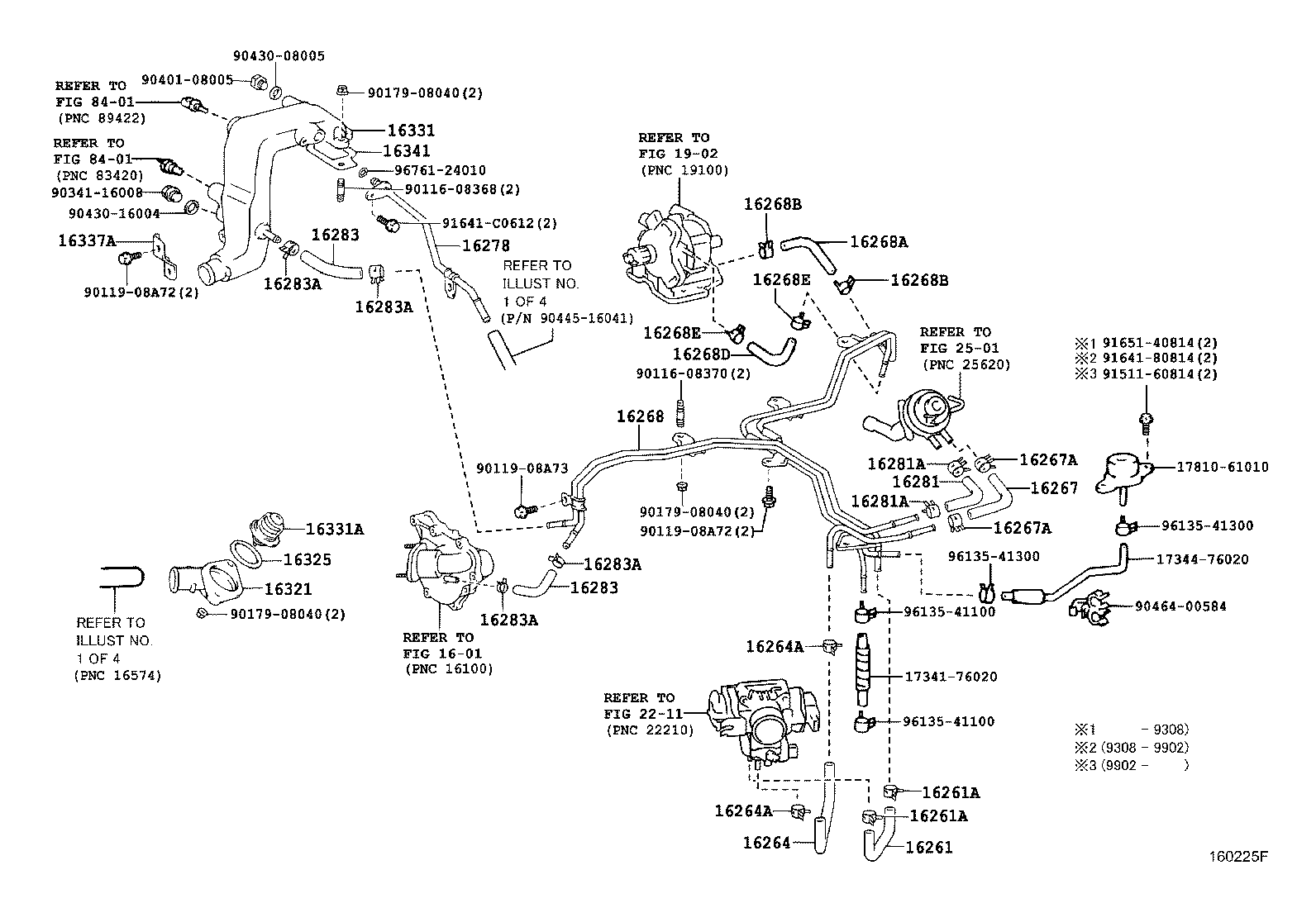 16028-64021 PIPE SUB-ASSY, TURBO WATER, NO.2 product image