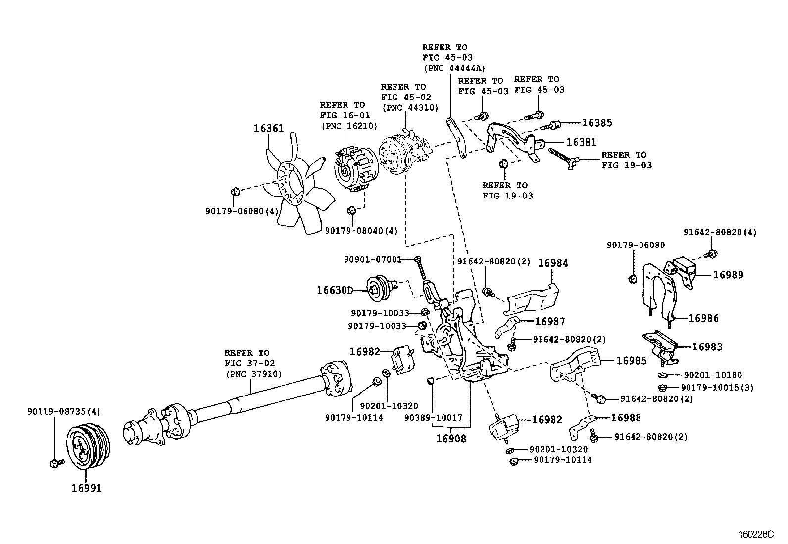 16028-64021 PIPE SUB-ASSY, TURBO WATER, NO.2 product image