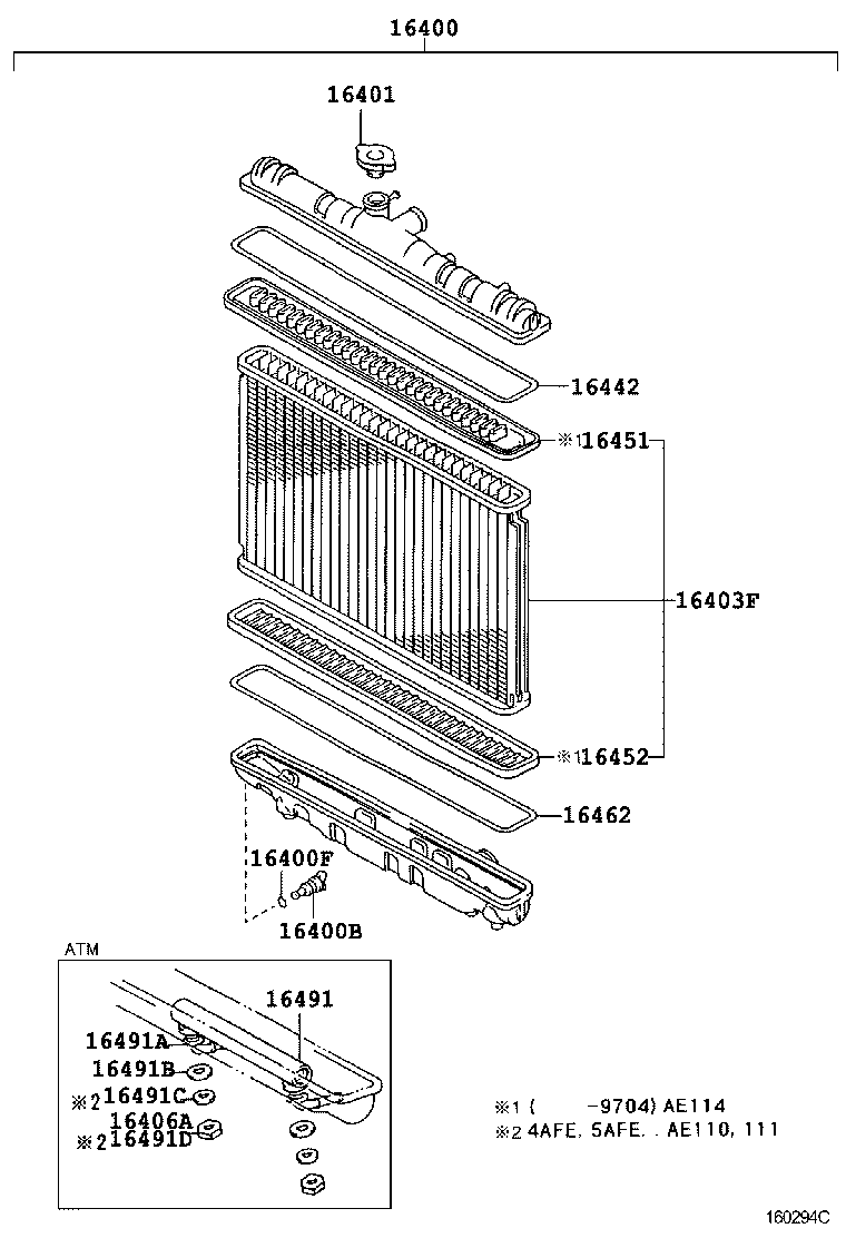 16400-15600 RADIATOR ASSY product image