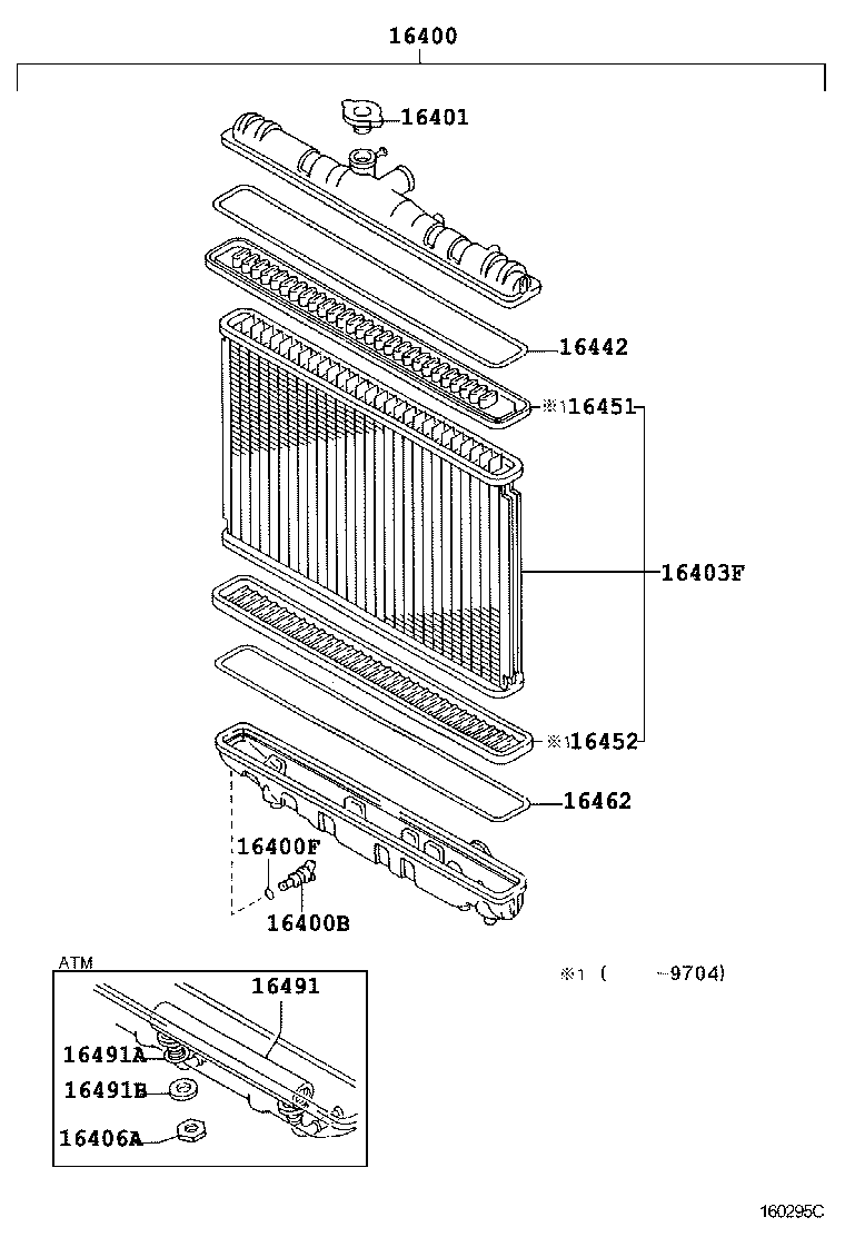 16400-16560 RADIATOR ASSY product image