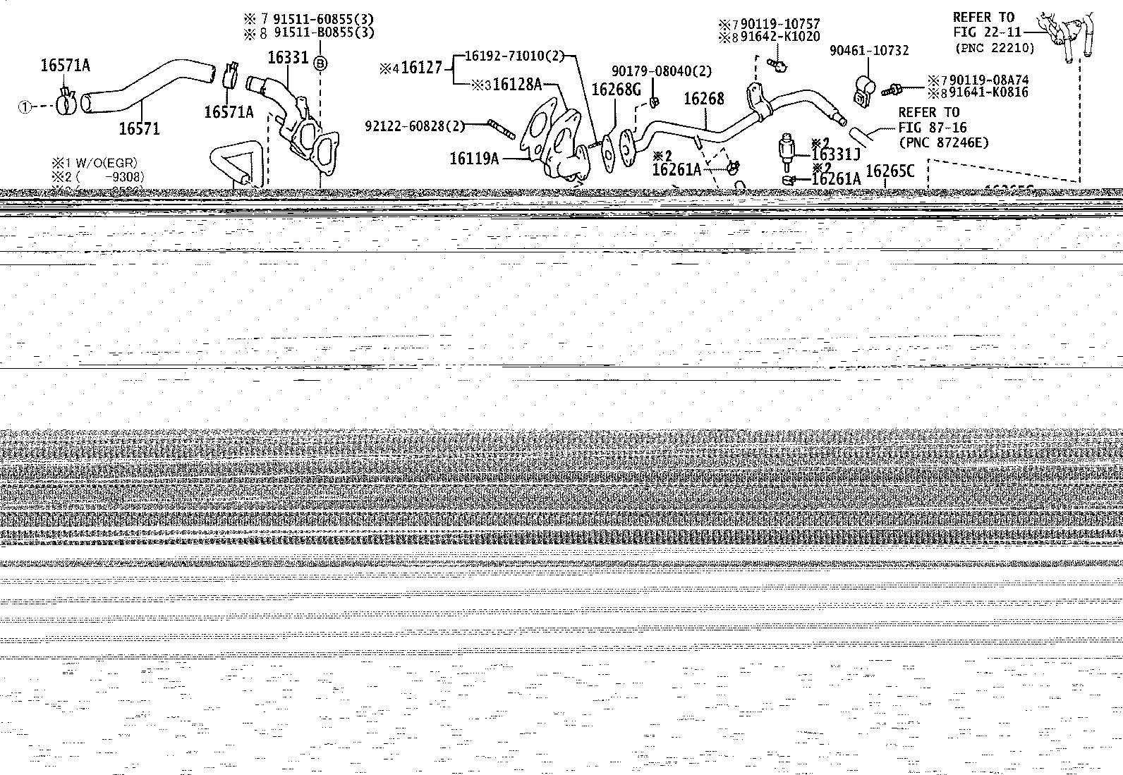 16206-67050 Water Bypass Pipe product image