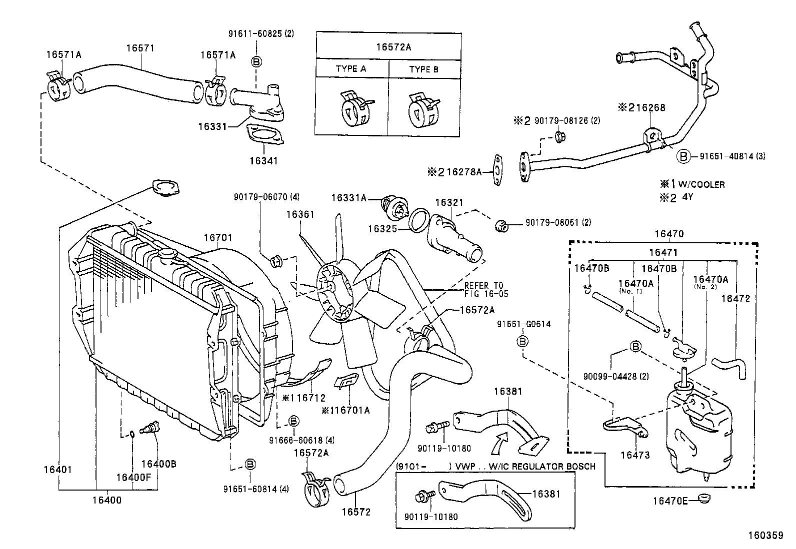 16027-67010 PIPE SUB-ASSY, TURBO WATER, NO.1 product image