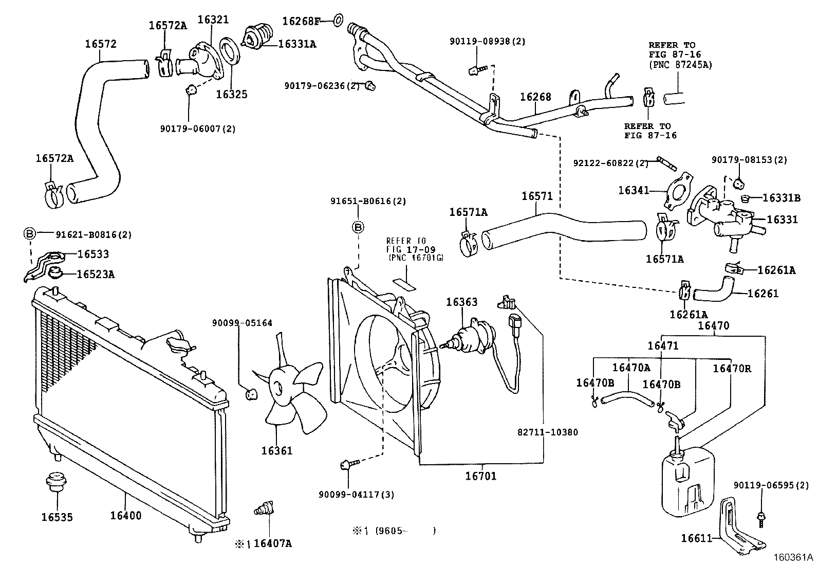 16027-64060 PIPE SUB-ASSY, TURBO WATER, NO.1 product image