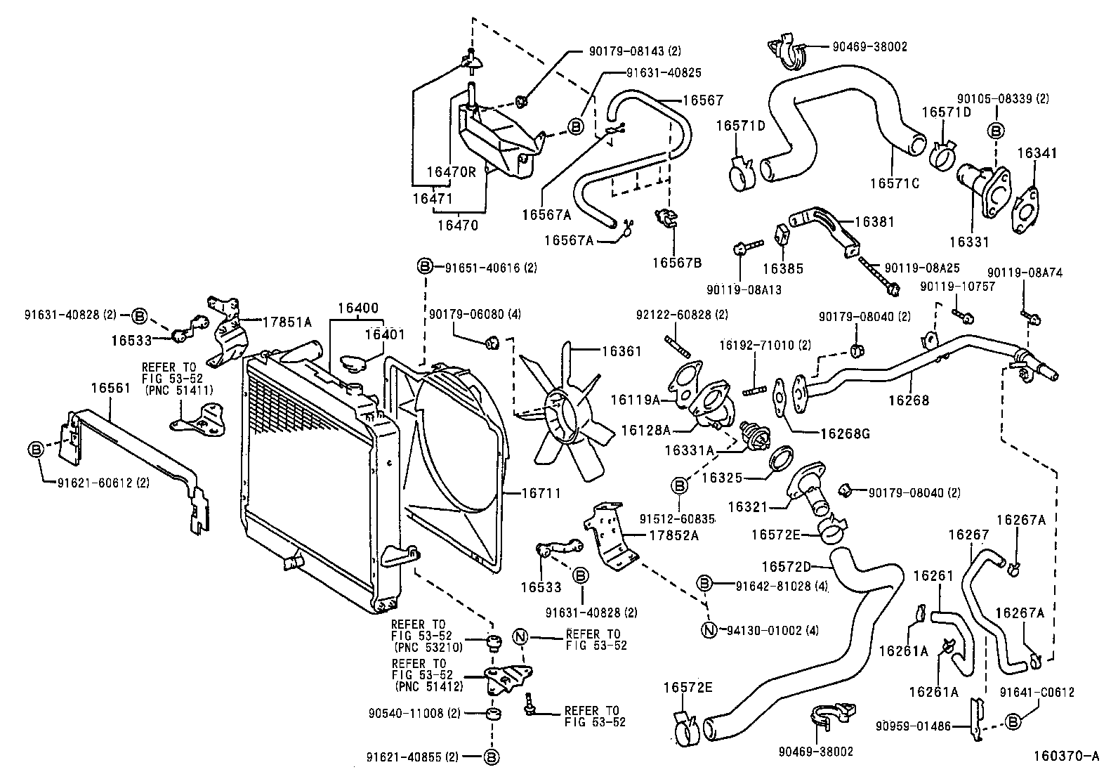 16027-58030 PIPE SUB-ASSY, TURBO WATER, NO.1 product image