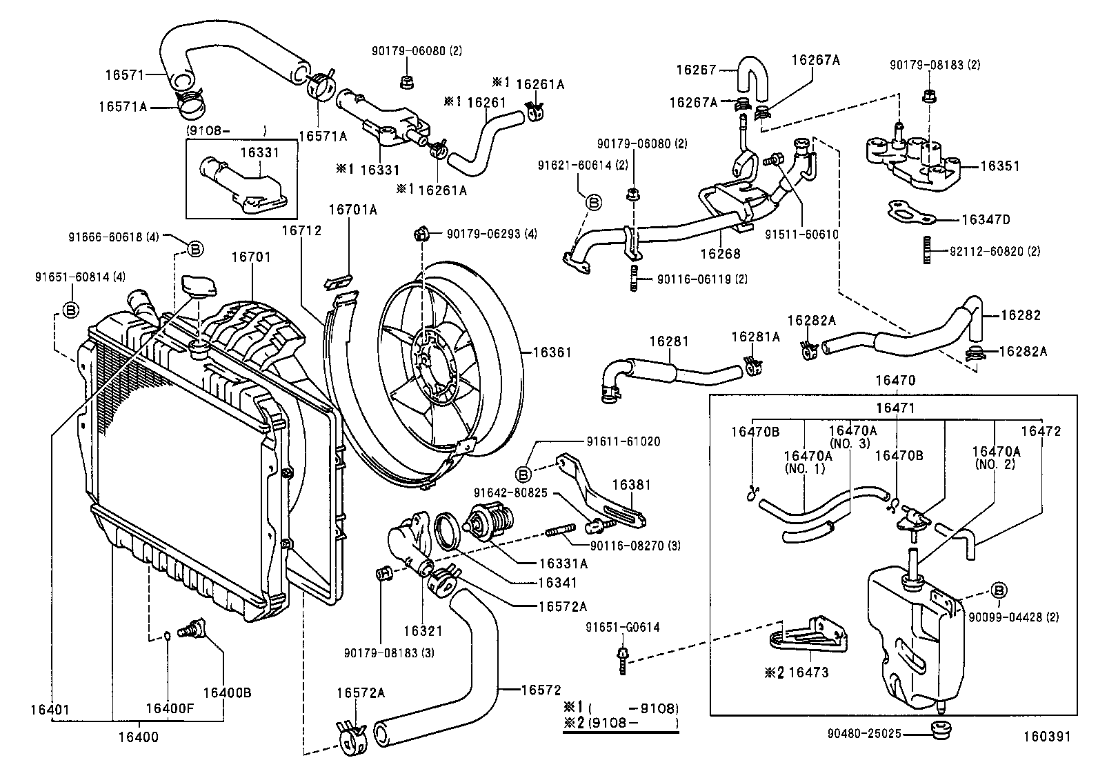 16027-67010 PIPE SUB-ASSY, TURBO WATER, NO.1 product image