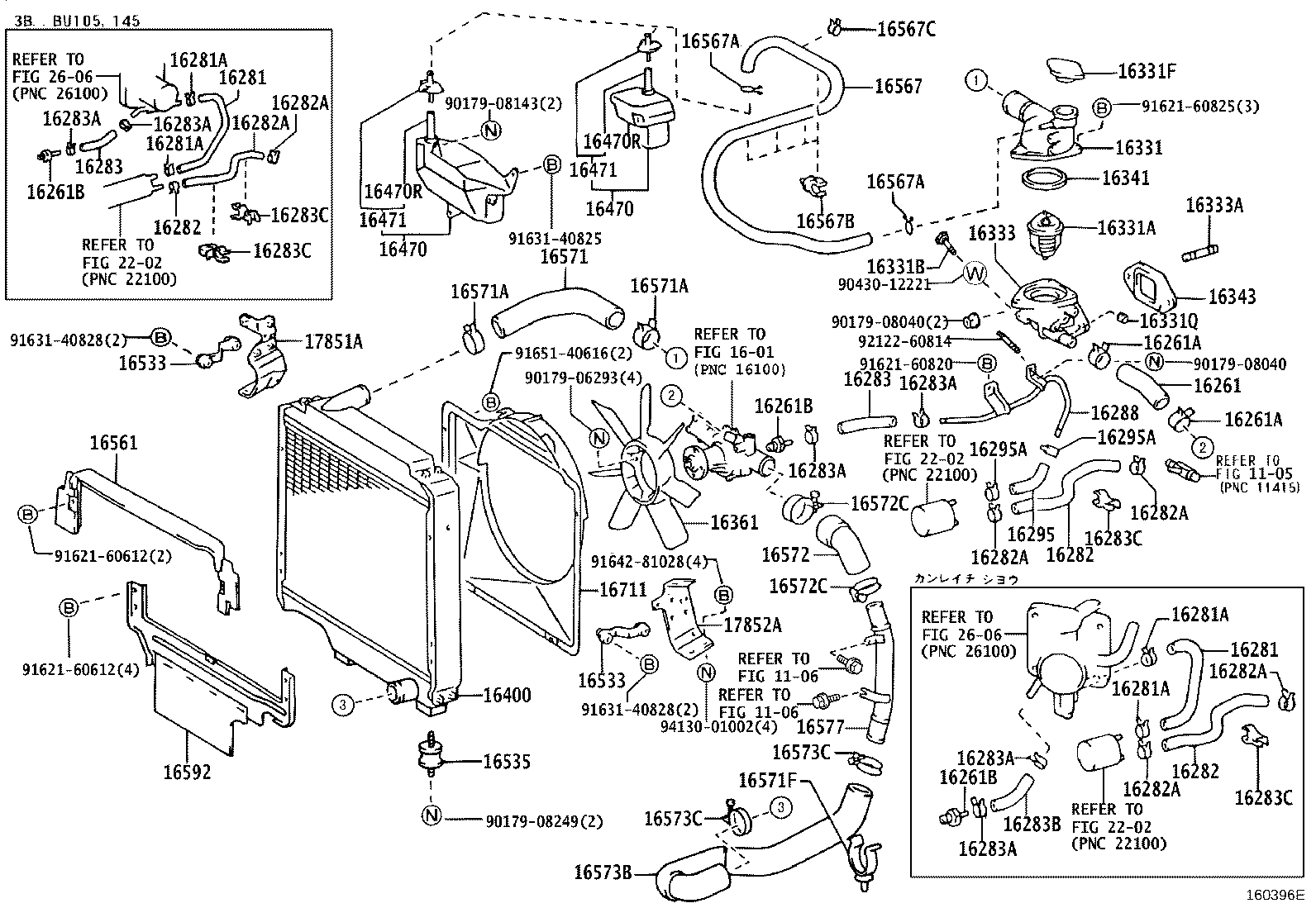 16261-48020 HOSE, WATER BY-PASS, NO.2 product image