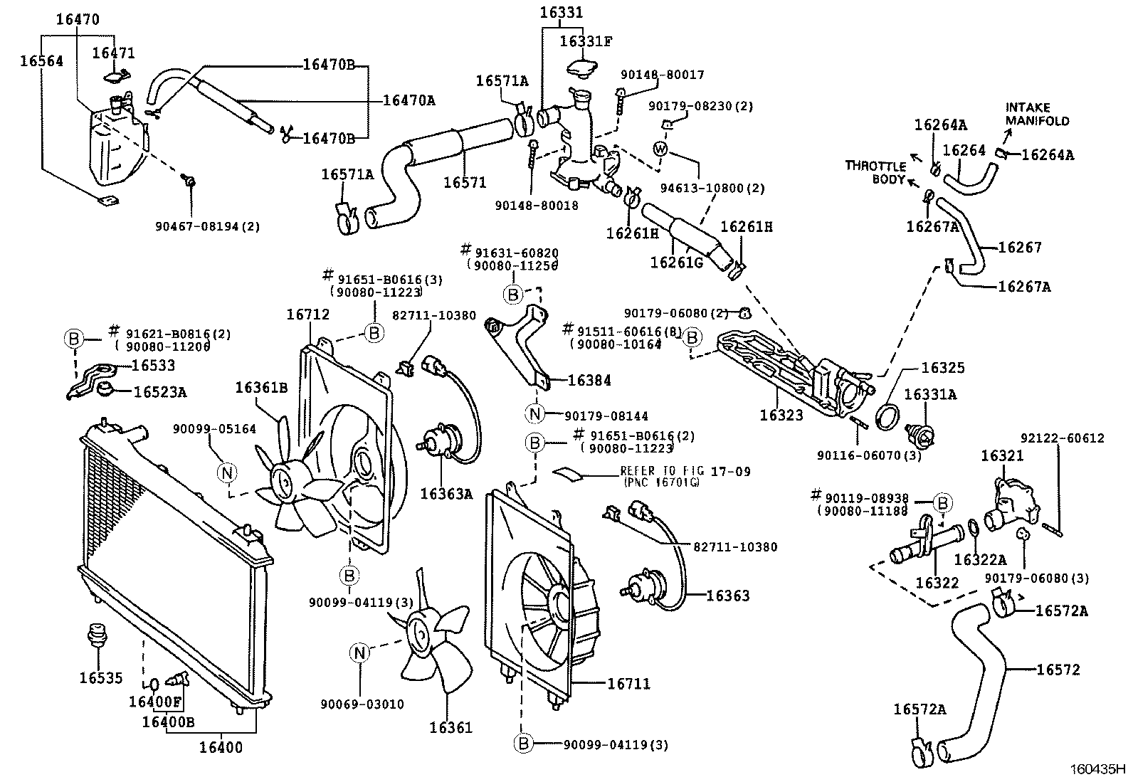 16361-0A090 FAN product image