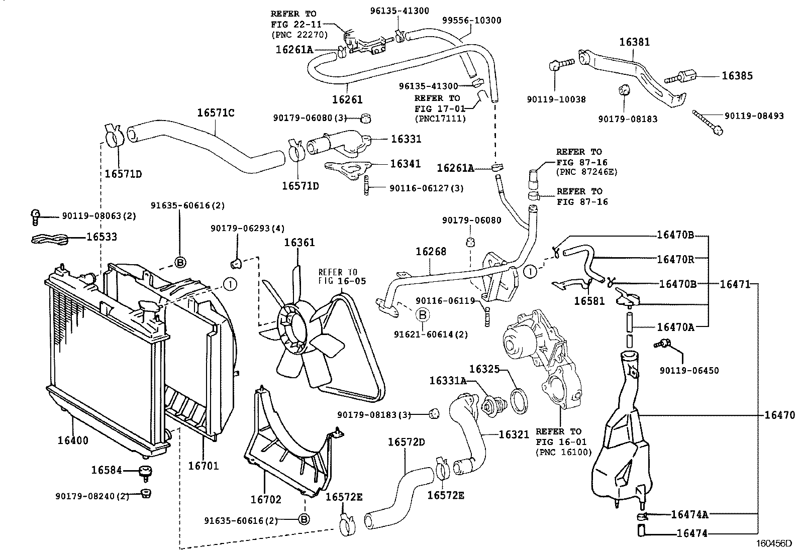 16571-62060 HOSE, RADIATOR, NO.1 product image