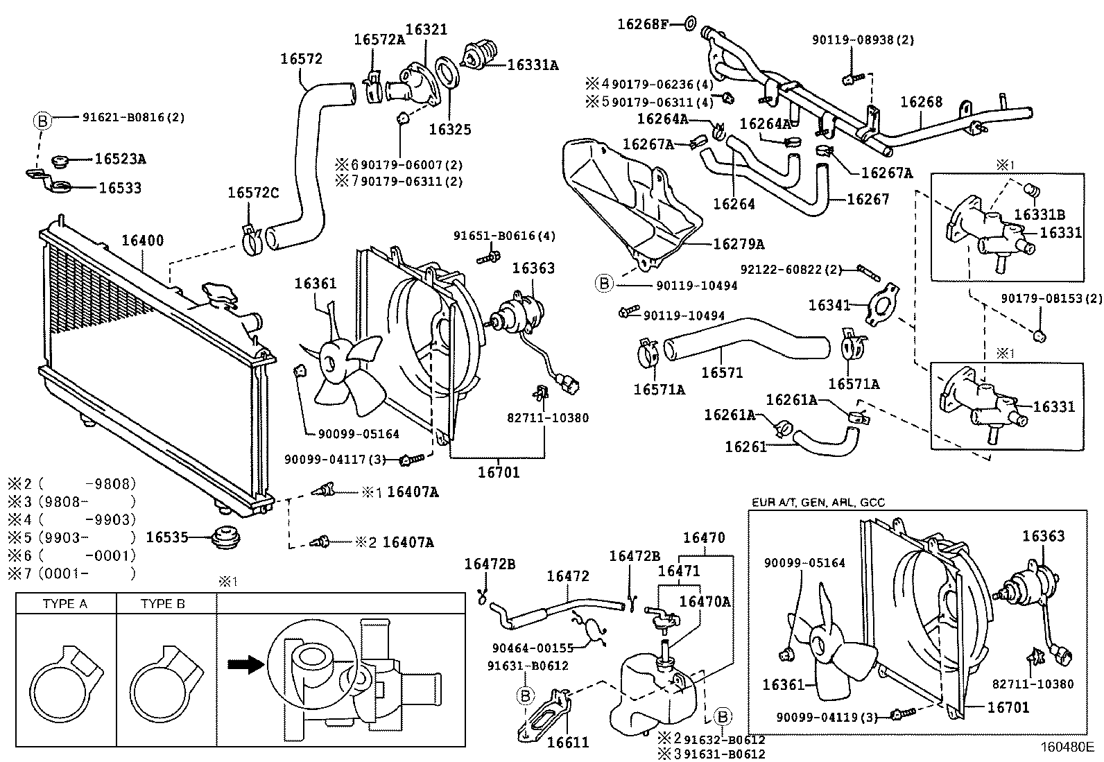 16405-74271 CAP SUB-ASSY, RESERVE TANK product image