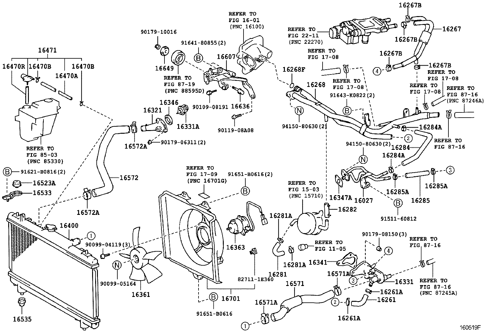 16304-88580 OUTLET, WATER product image