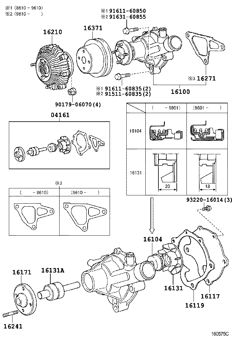 16307-64031 BRACKET, FLUID COUPLING product image