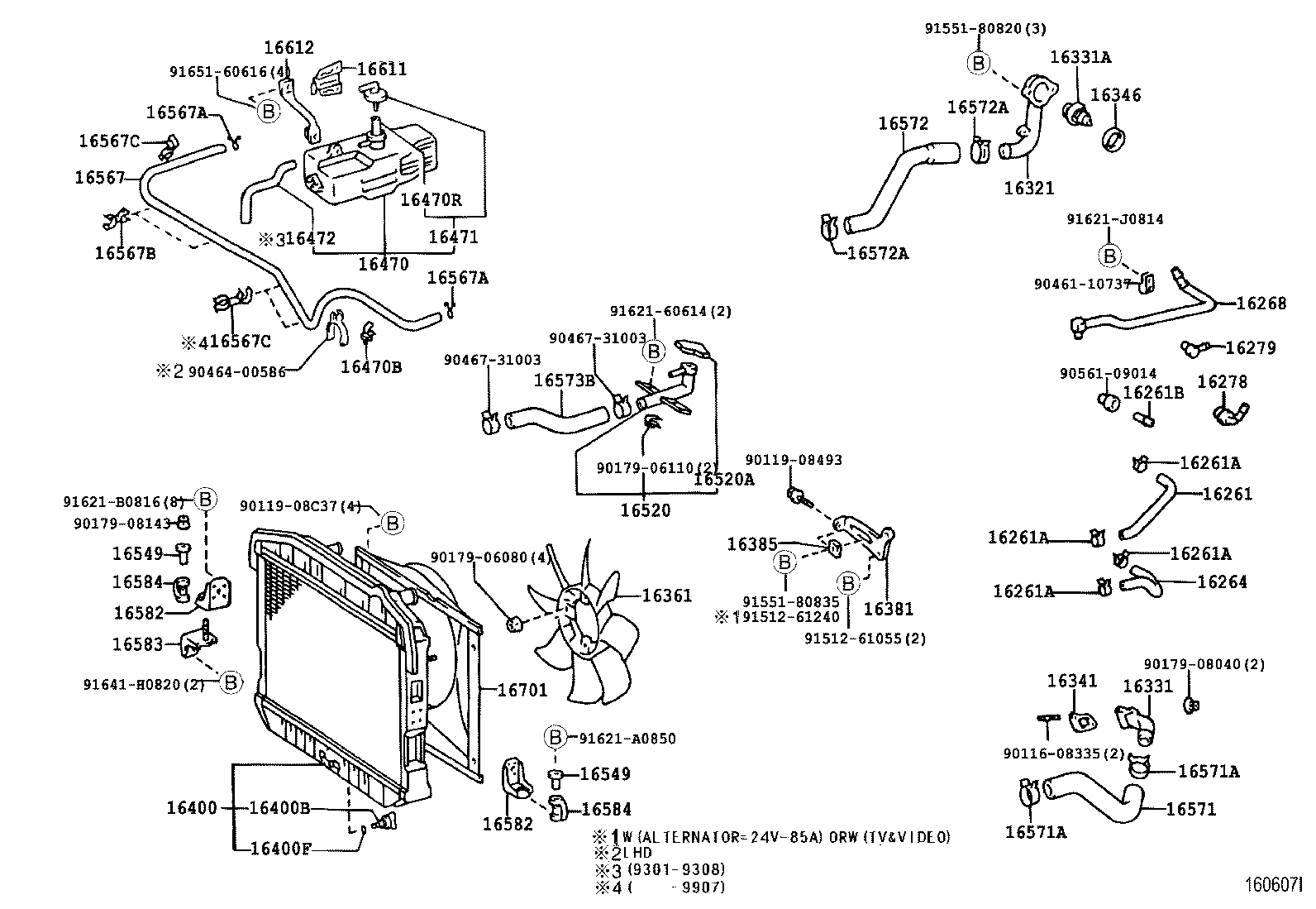 16206-78141 PIPE SUB-ASSY, WATER BY-PASS, NO.3 product image