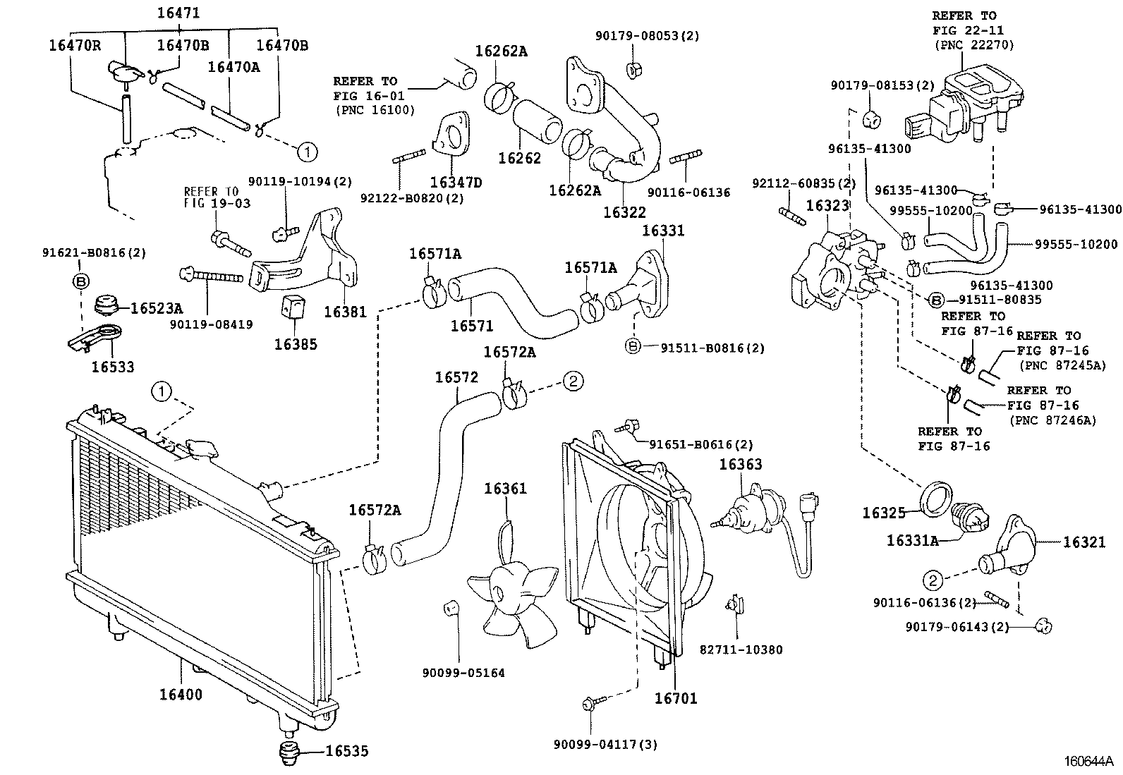 16206-64020 Water Bypass Pipe product image
