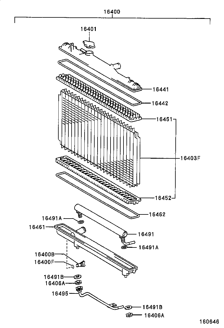 16403-02100 CORE SUB-ASSY, RADIATOR product image