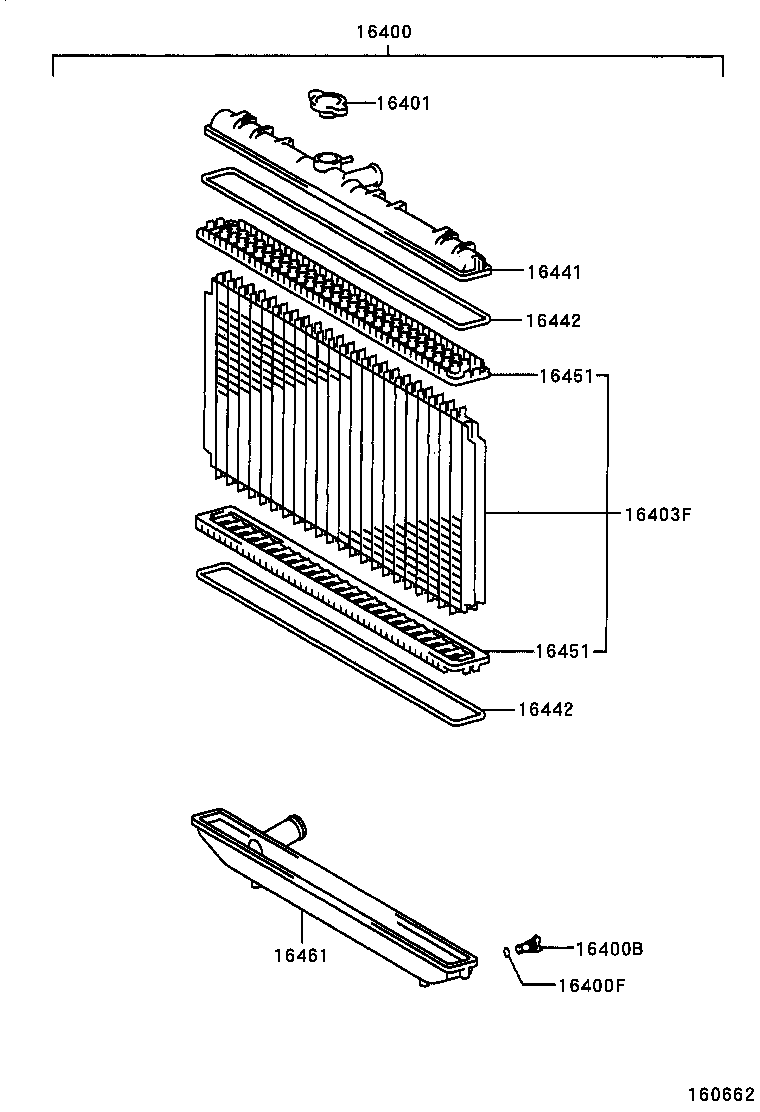 16403-02100 CORE SUB-ASSY, RADIATOR product image