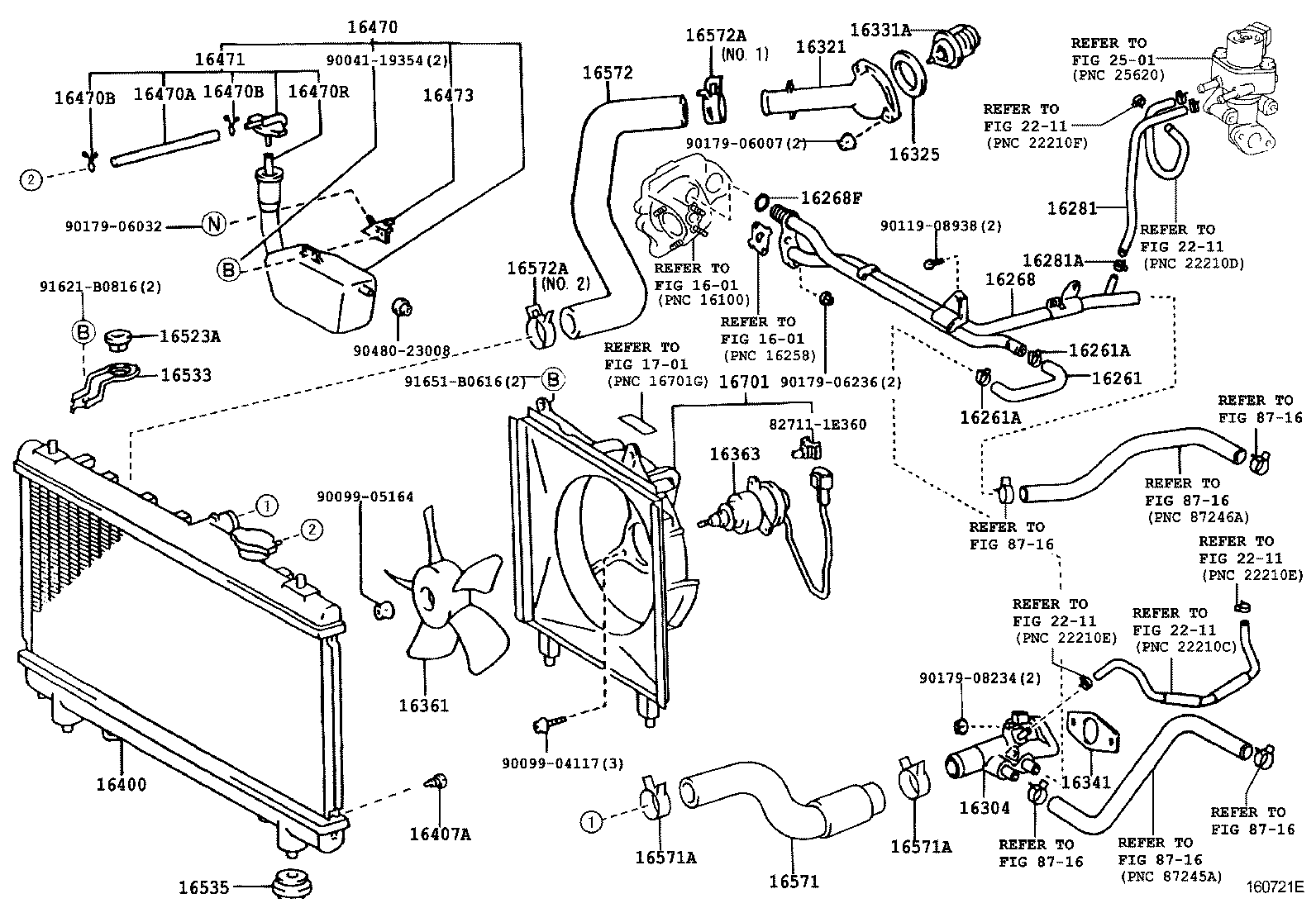 16572-28100 HOSE, RADIATOR, OUTLET product image