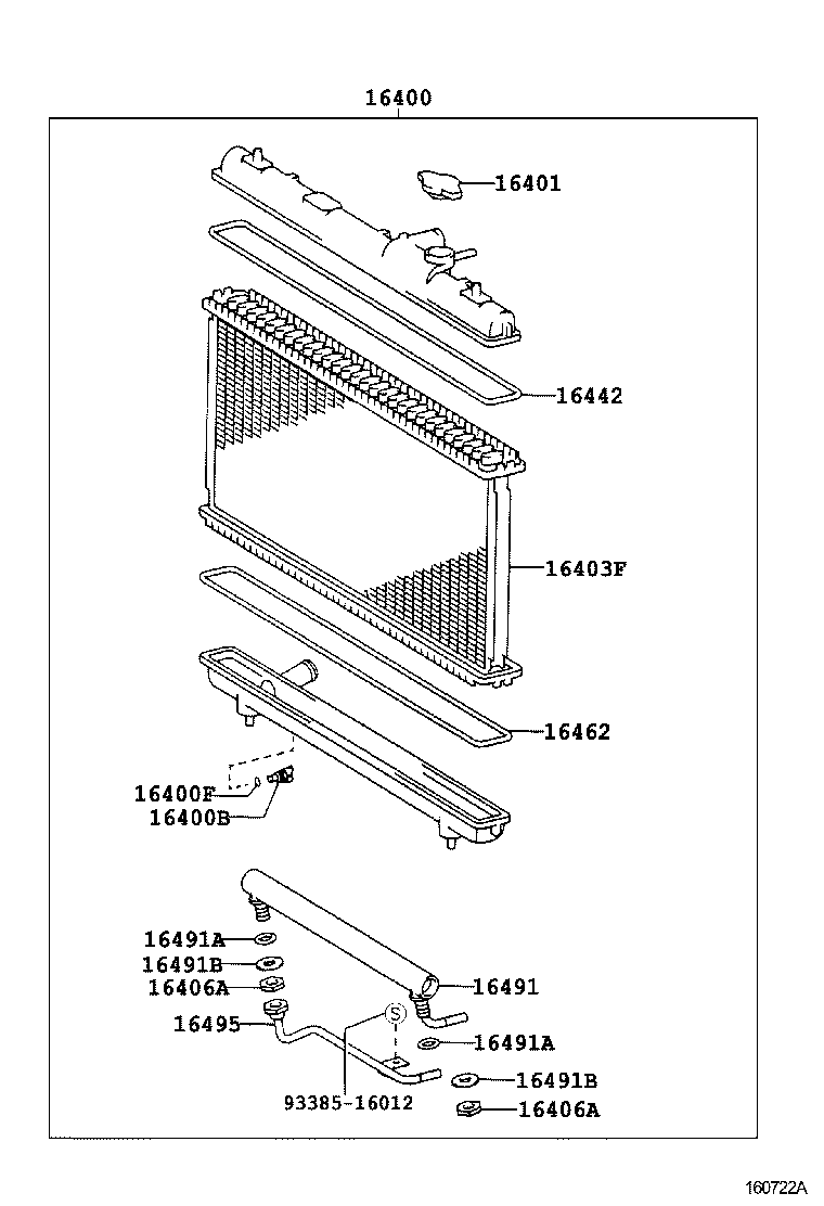 16572-28100 HOSE, RADIATOR, OUTLET product image