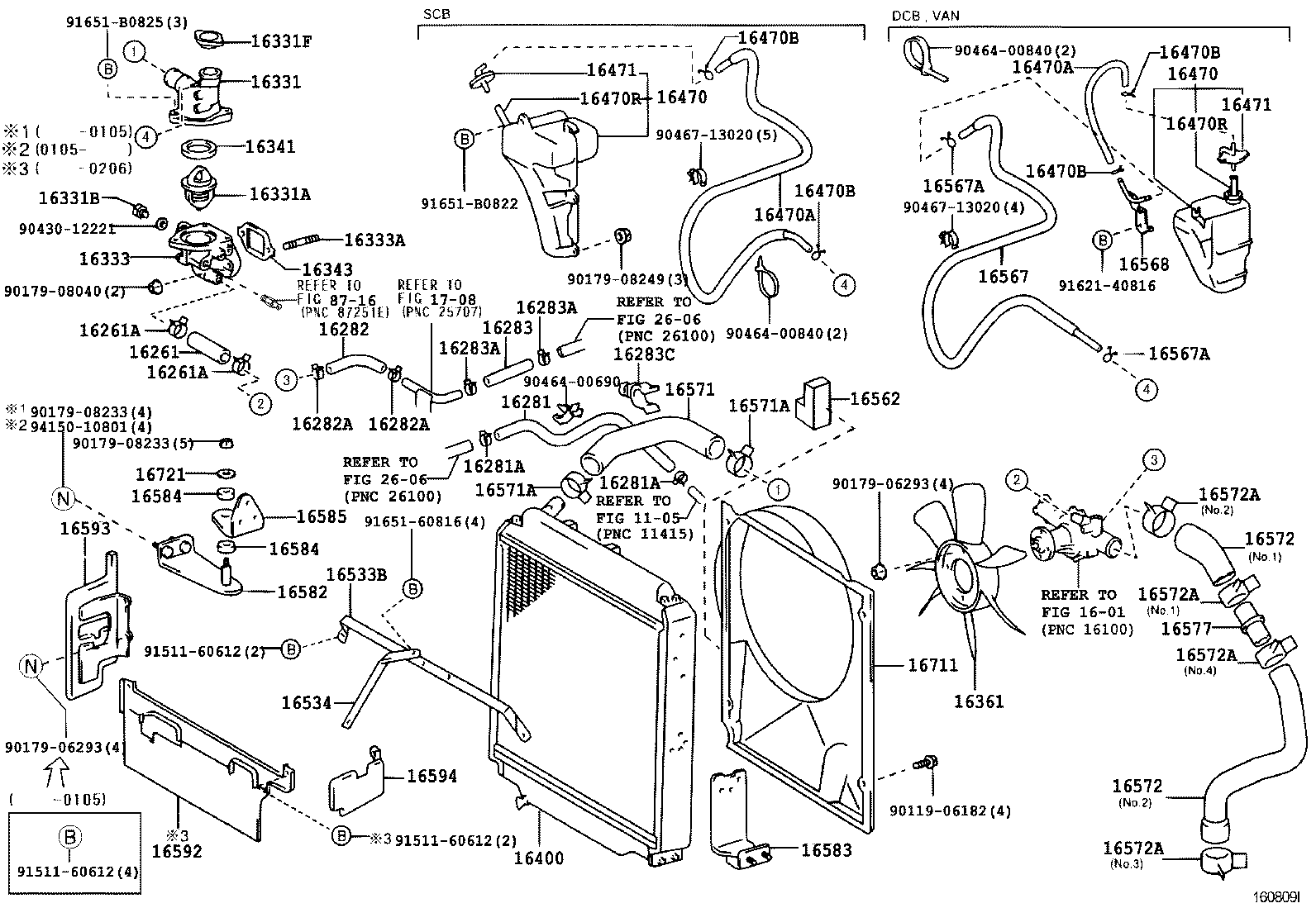 16206-78061 PIPE SUB-ASSY, WATER BY-PASS, NO.3 product image