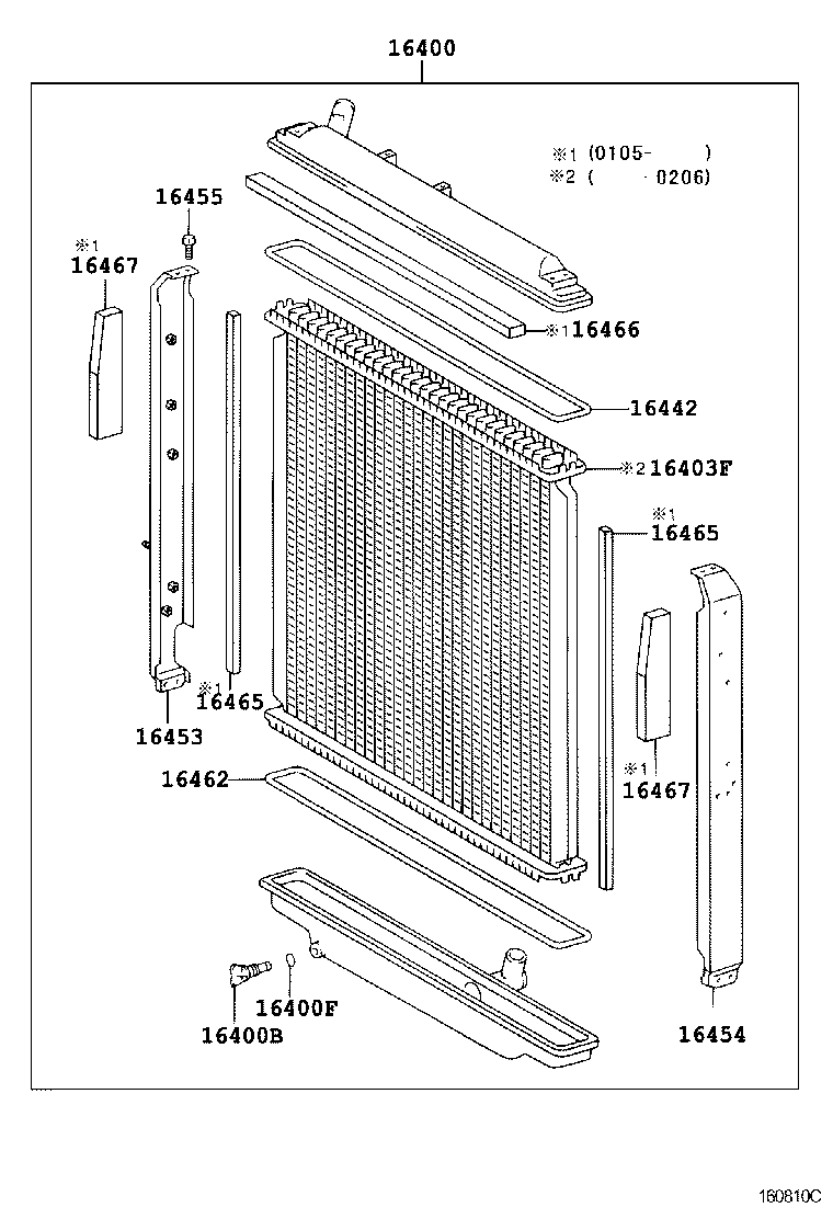 16206-78061 PIPE SUB-ASSY, WATER BY-PASS, NO.3 product image