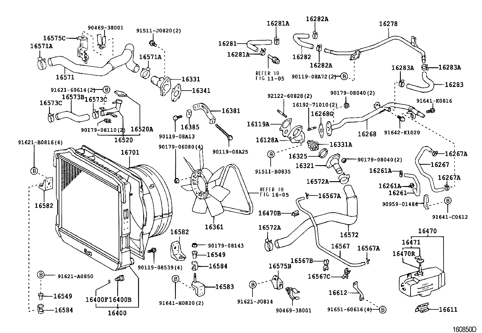 16206-78141 PIPE SUB-ASSY, WATER BY-PASS, NO.3 product image