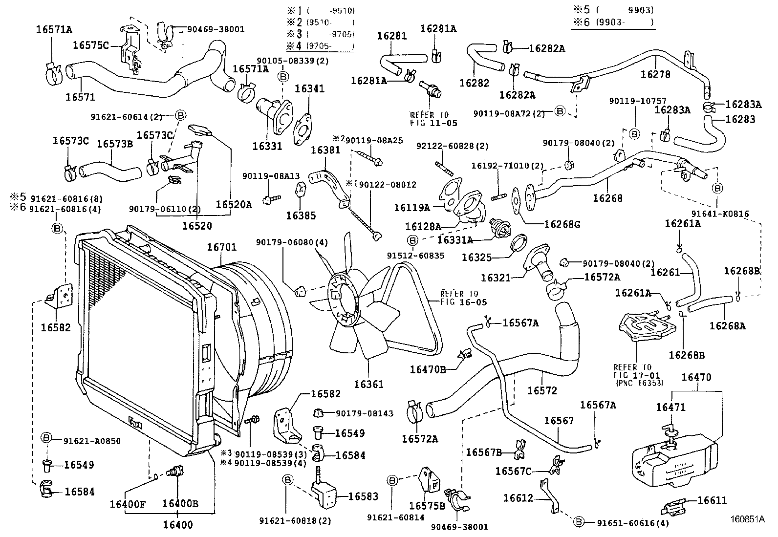 16206-78141 PIPE SUB-ASSY, WATER BY-PASS, NO.3 product image