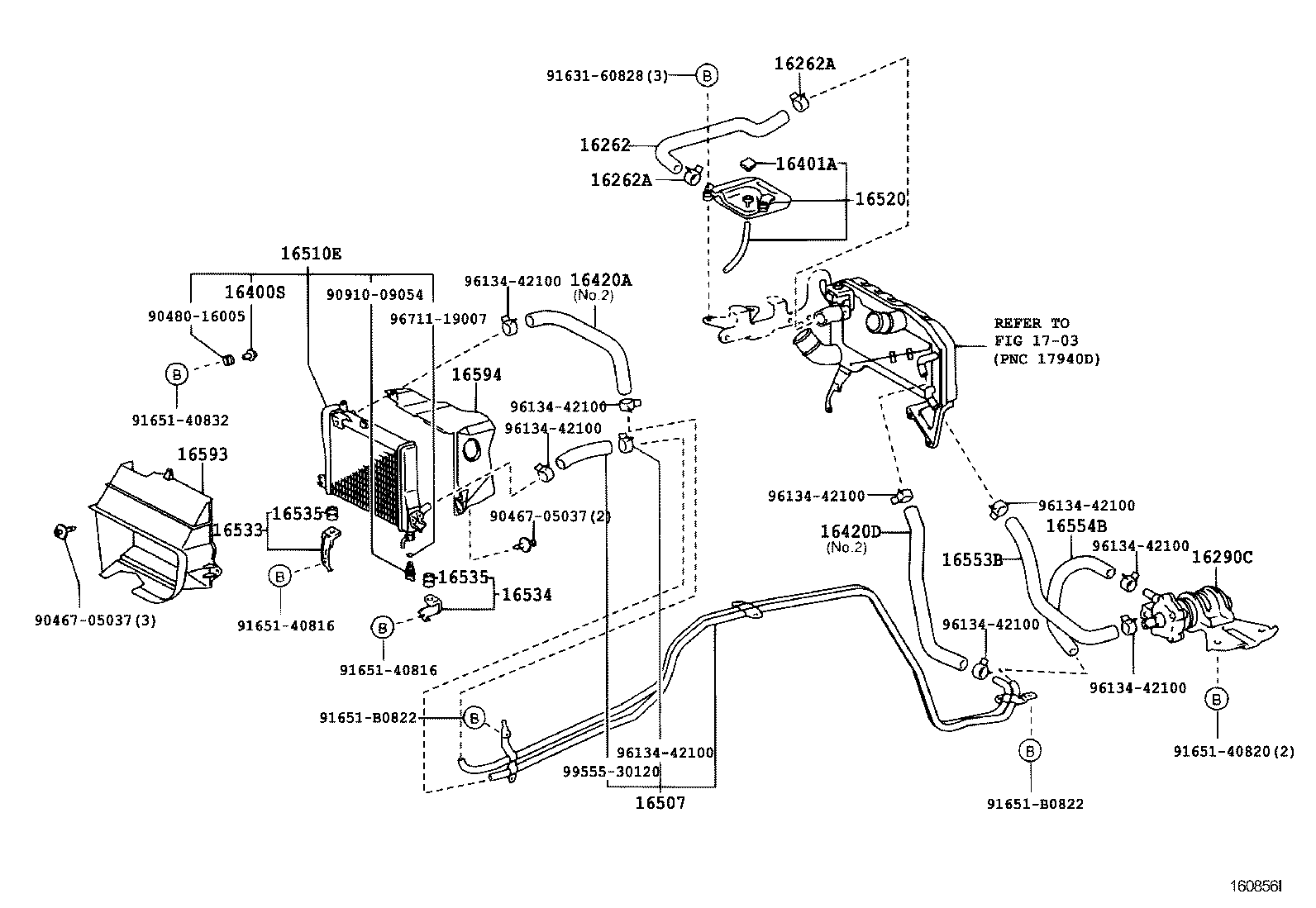 16206-67050 Water Bypass Pipe product image
