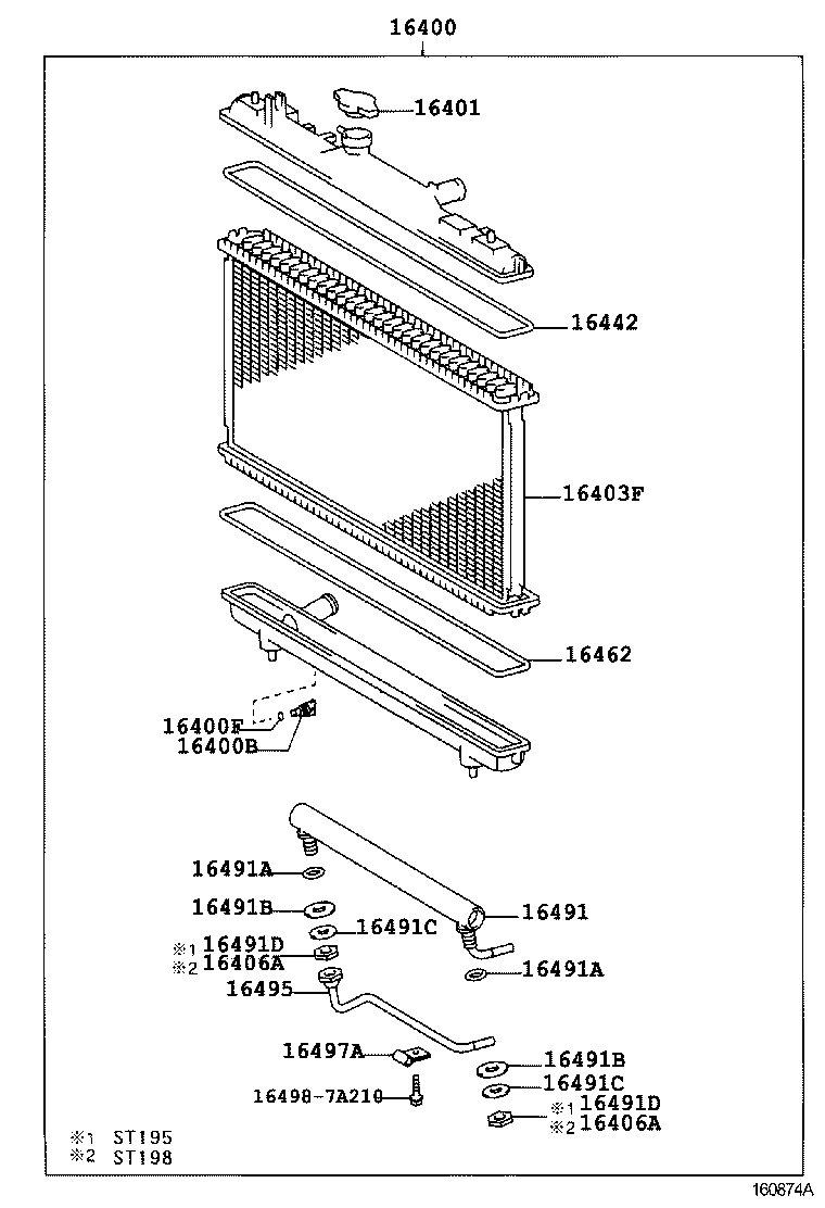 16206-64020 Water Bypass Pipe product image