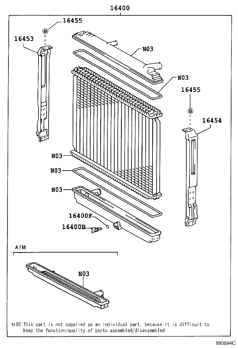 16206-78141 PIPE SUB-ASSY, WATER BY-PASS, NO.3 product image