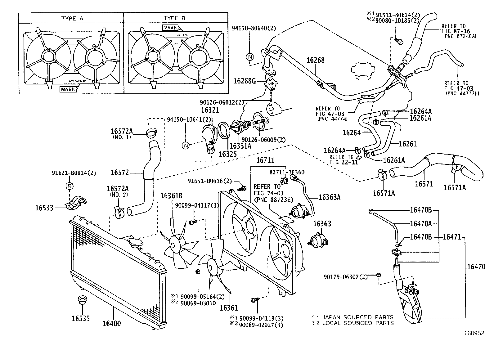 16258-22010 GASKET(FOR WATER BY-PASS PIPE) product image