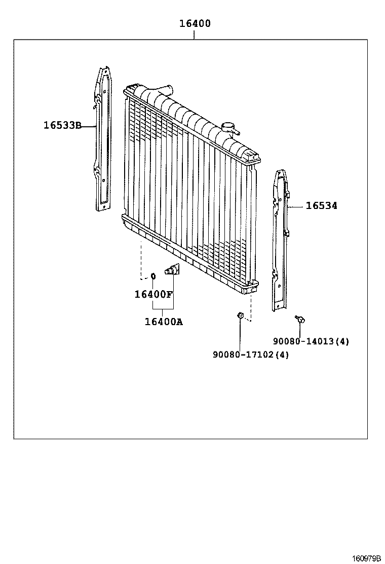 16261-62040 HOSE, WATER BY-PASS product image
