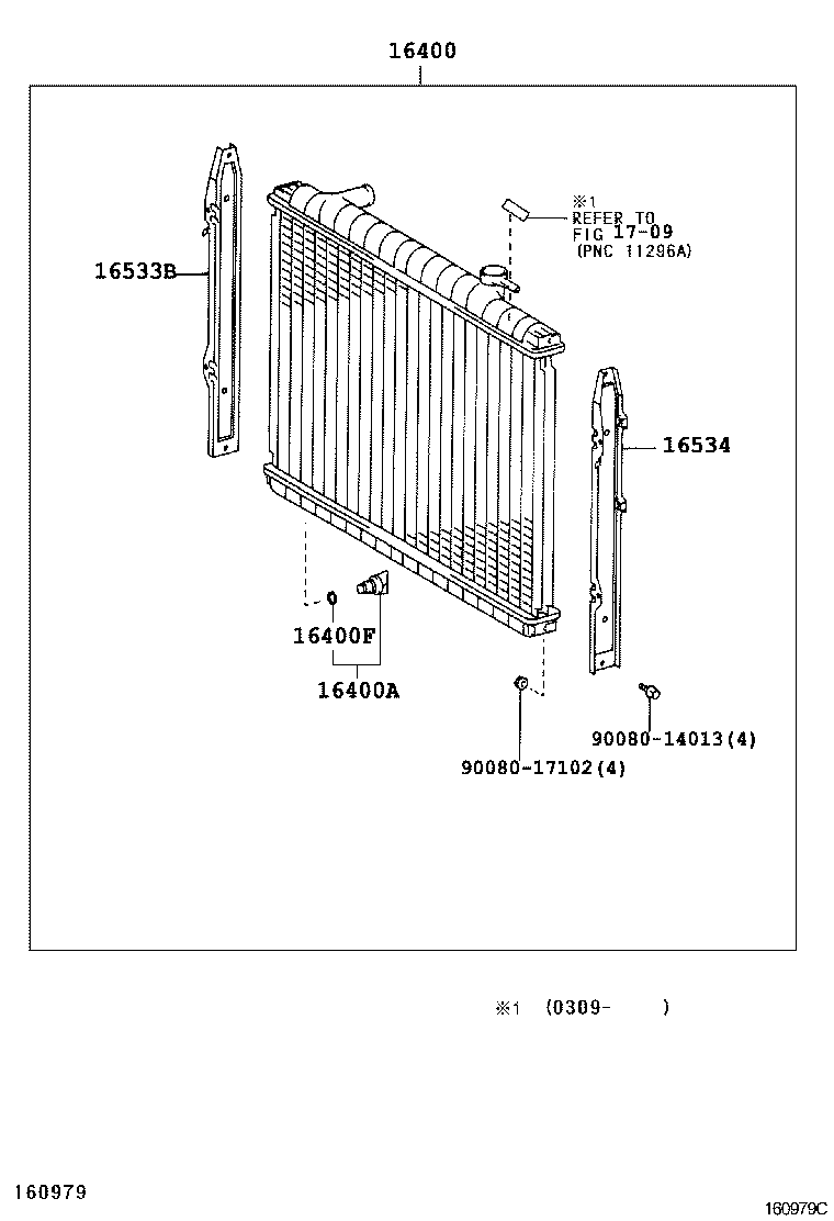 16261-62040 HOSE, WATER BY-PASS product image
