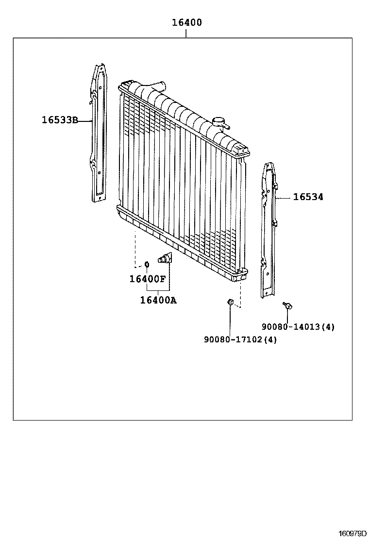 16571-0C010 HOSE, RADIATOR, NO.1 product image