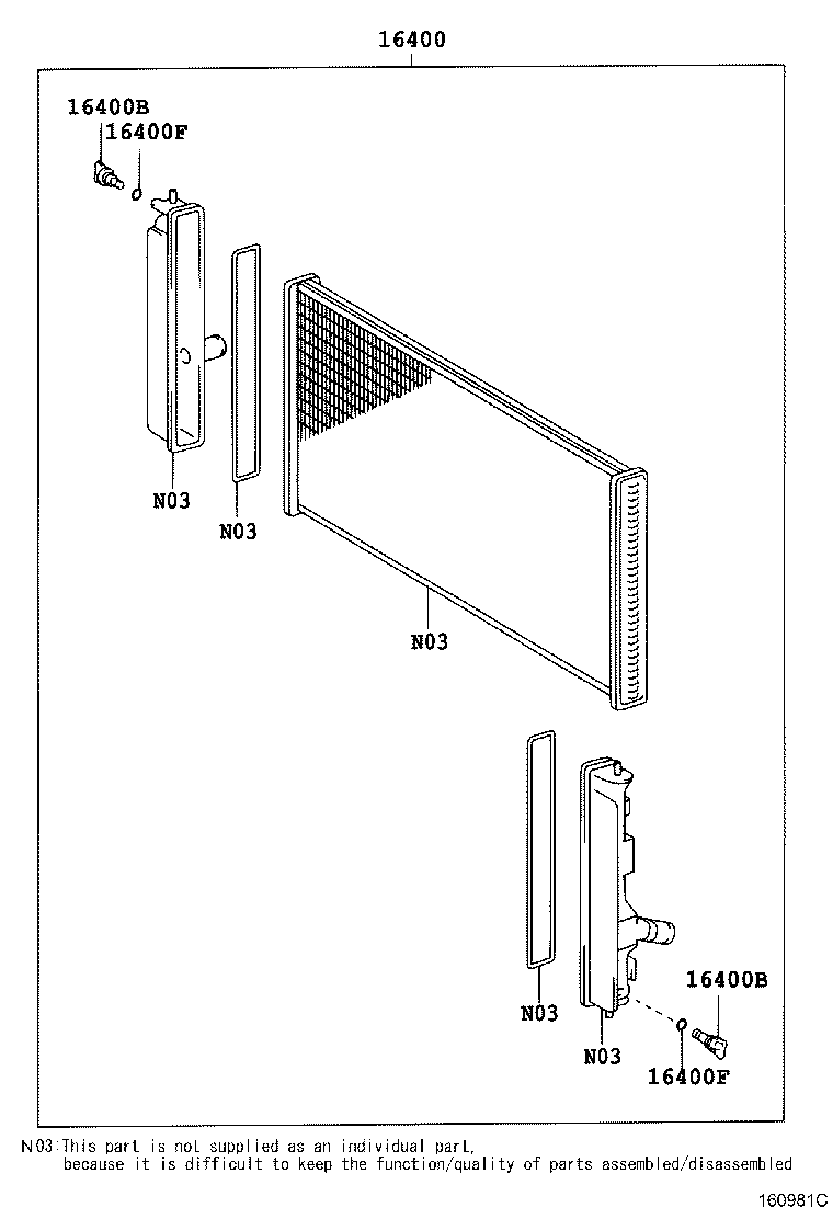 16261-22090 HOSE, WATER BY-PASS product image