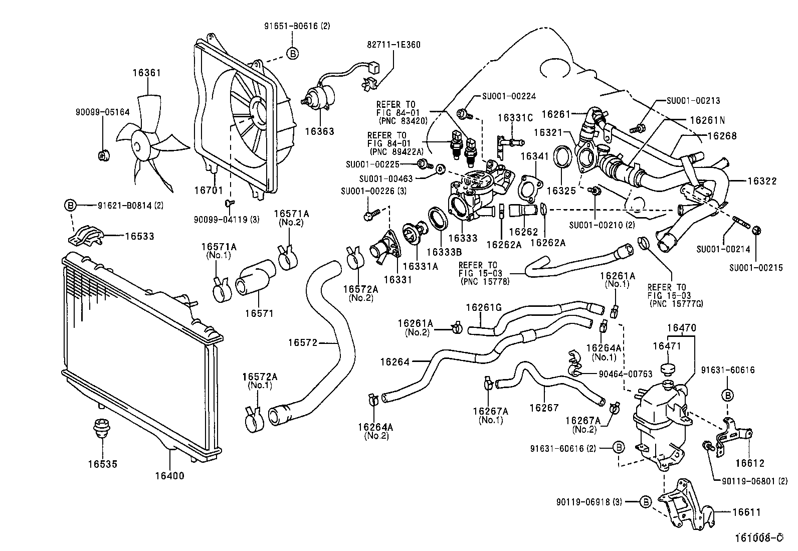 16258-22010 GASKET(FOR WATER BY-PASS PIPE) product image