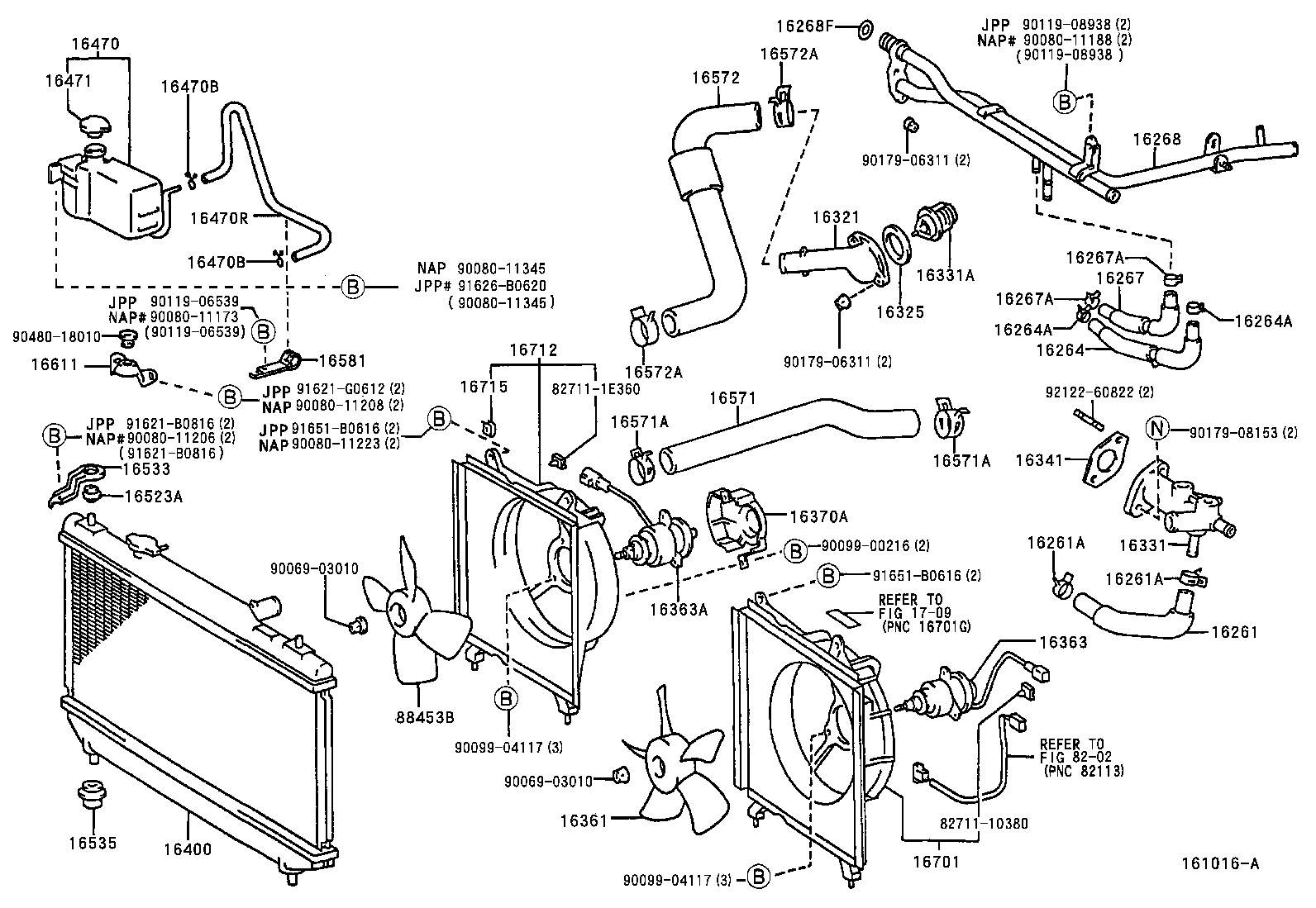 16363-0A060 MOTOR, COOLING FAN, NO.2 product image
