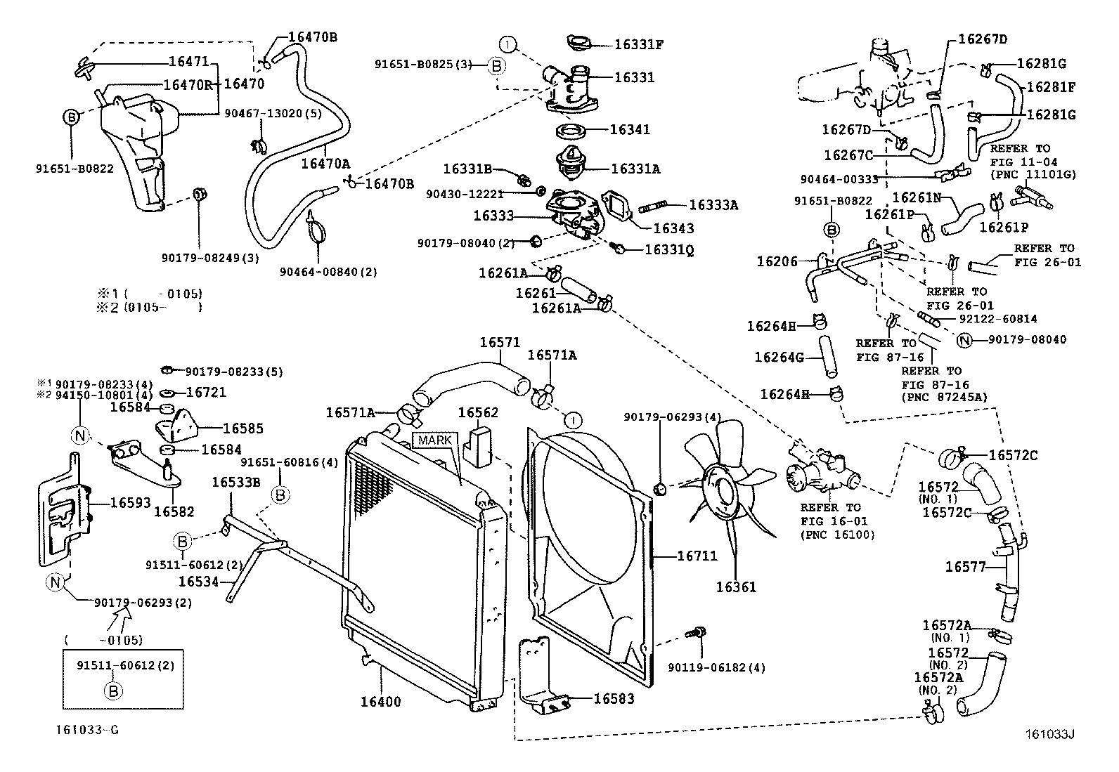 16206-78061 PIPE SUB-ASSY, WATER BY-PASS, NO.3 product image