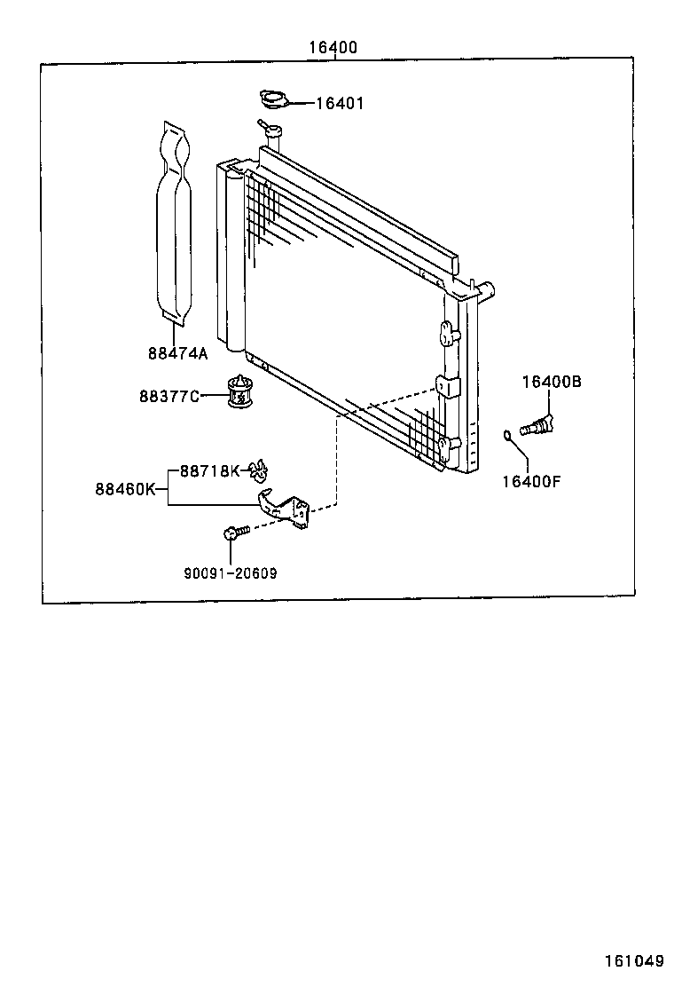 16264-21030 HOSE, WATER BY-PASS, NO.2 product image