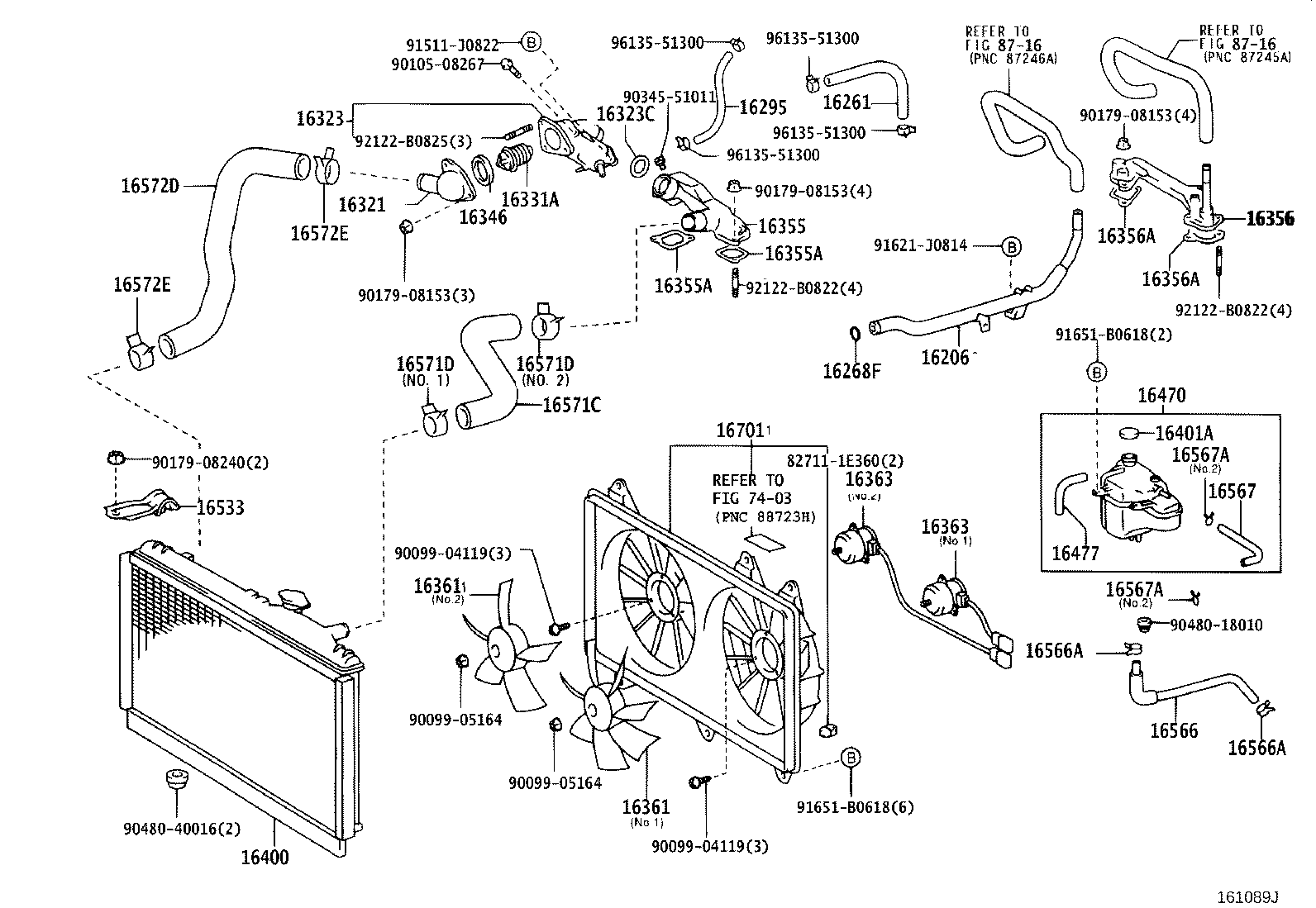 16363-46180 MOTOR, COOLING FAN, NO.2 product image