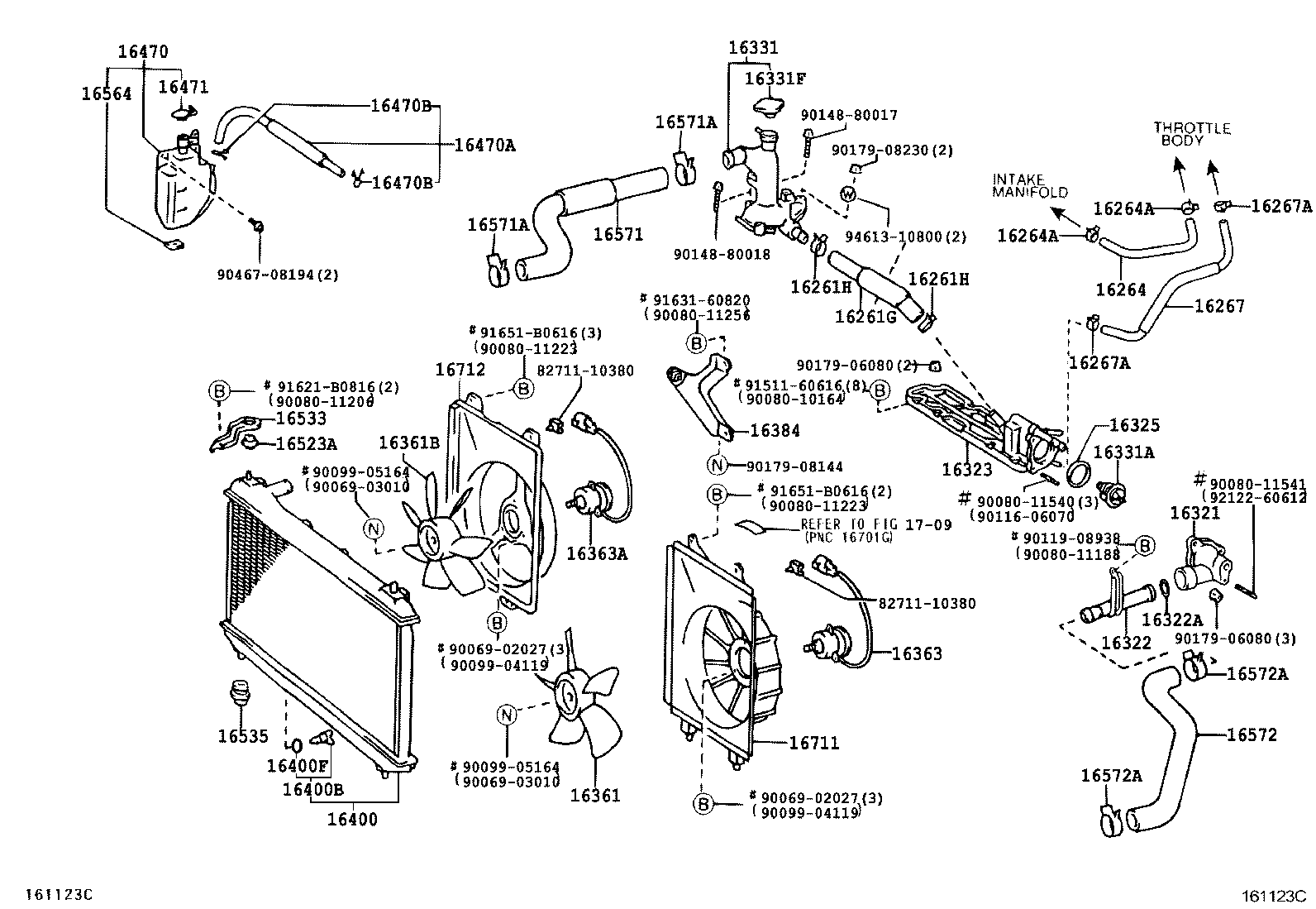 16361-0A090 FAN product image