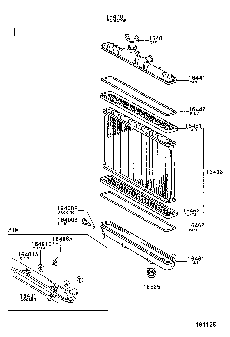 16268-64061 PIPE, WATER BY-PASS, NO.1 product image
