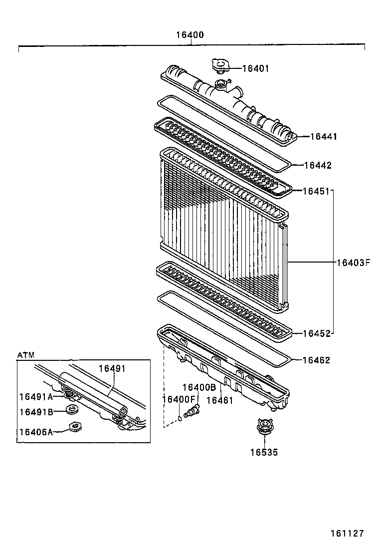16268-64061 PIPE, WATER BY-PASS, NO.1 product image