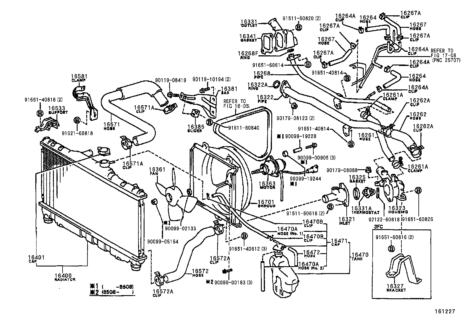 16533-16040 SUPPORT, RADIATOR, UPPER product image