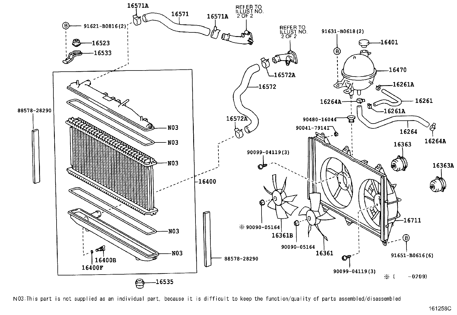 16363-28020 MOTOR, COOLING FAN product image